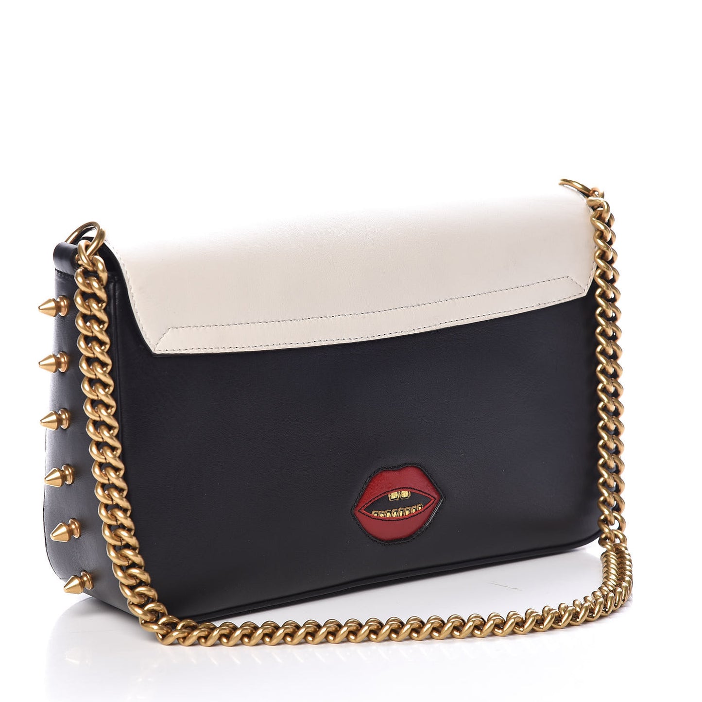 Nappa Studded Tiger Broadway Chain Shoulder Bag Multicolor