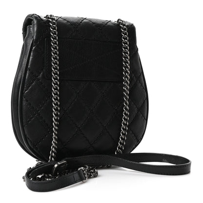 Chanel Calfskin Quilted Coco Sporran Small Tassel Flap Black 3 of 10