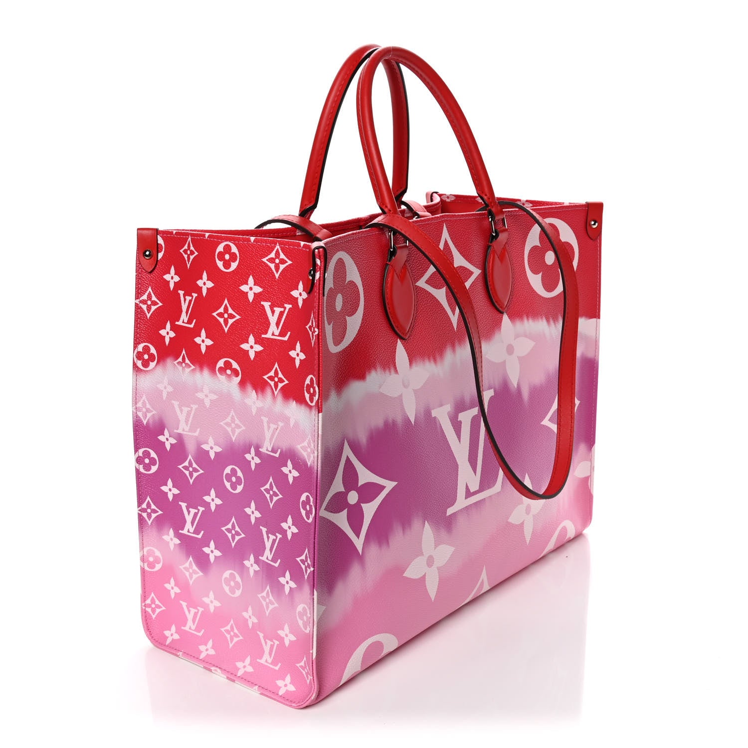Louis Vuitton Monogram Escale Onthego GM Rouge 3 of 9
