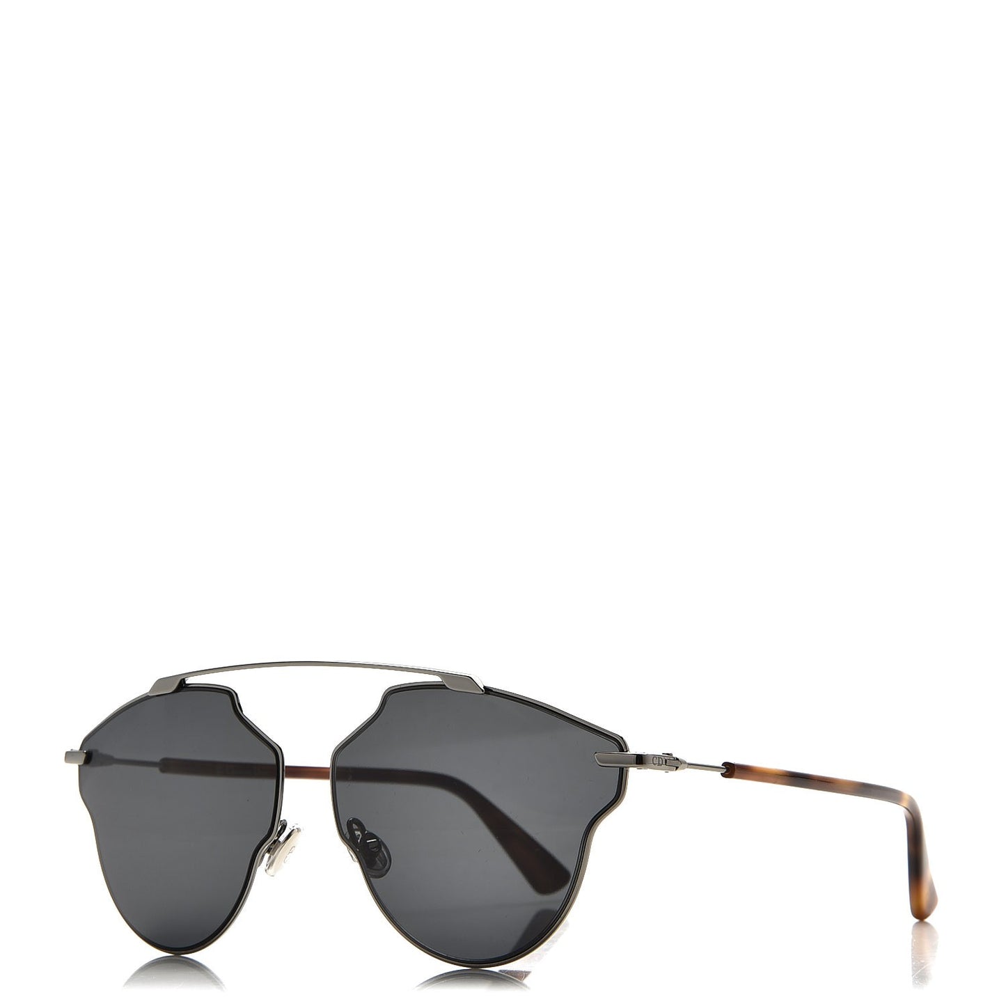 So Real Pop Sunglasses Dark Ruthenium Grey Havana