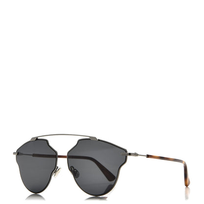 Christian Dior So Real Pop Sunglasses Dark Ruthenium Grey Havana 1 of 9