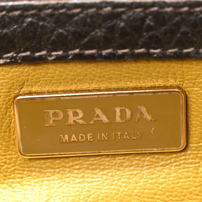 Prada Cervo Berlino Satchel Brown 6 of 9