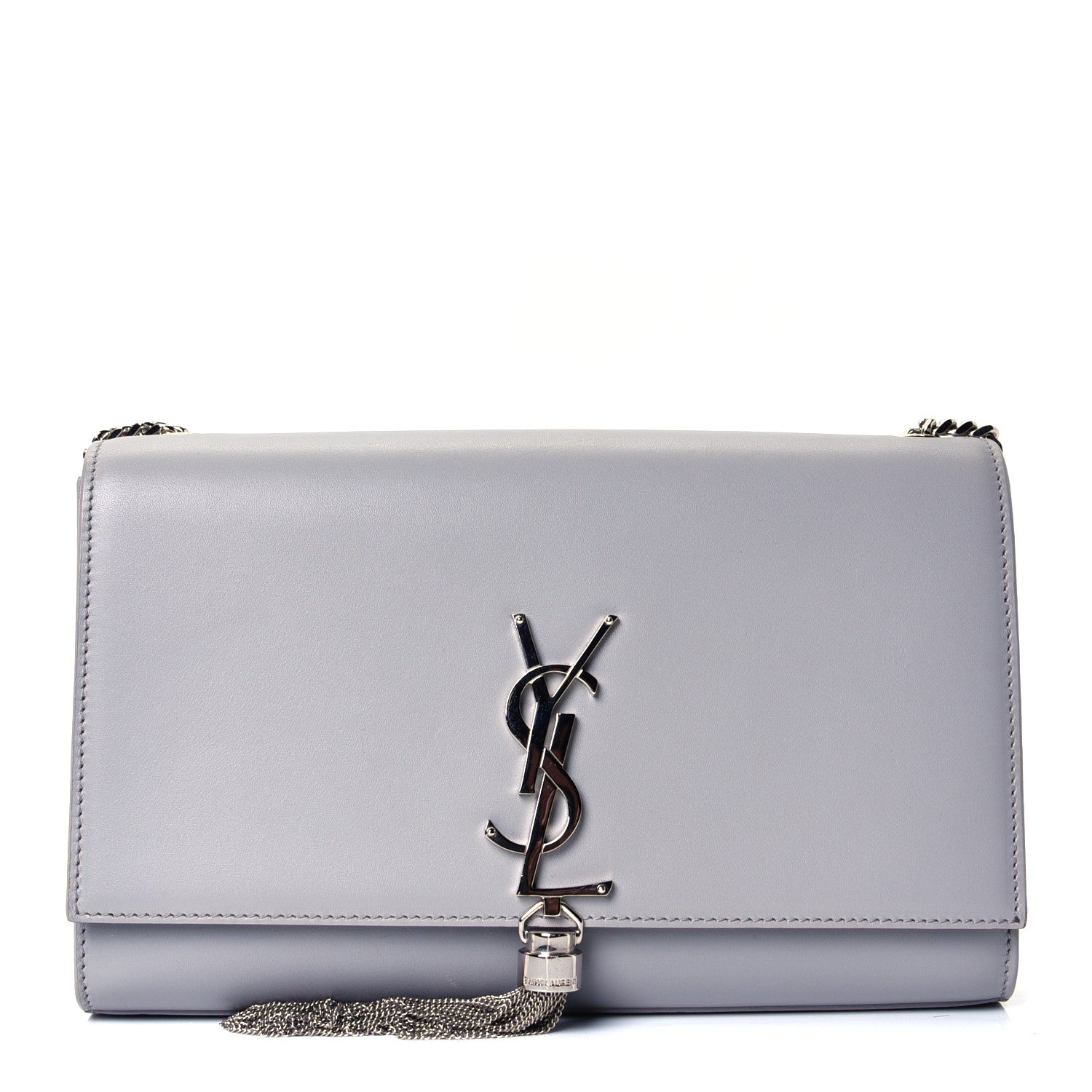 Saint Laurent Smooth Calfskin Medium Classic Monogram Kate Tassel Satchel Souris 1 of 4