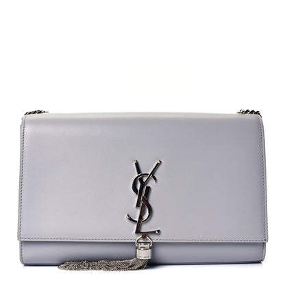 Saint Laurent Smooth Calfskin Medium Classic Monogram Kate Tassel Satchel Souris 1 of 4