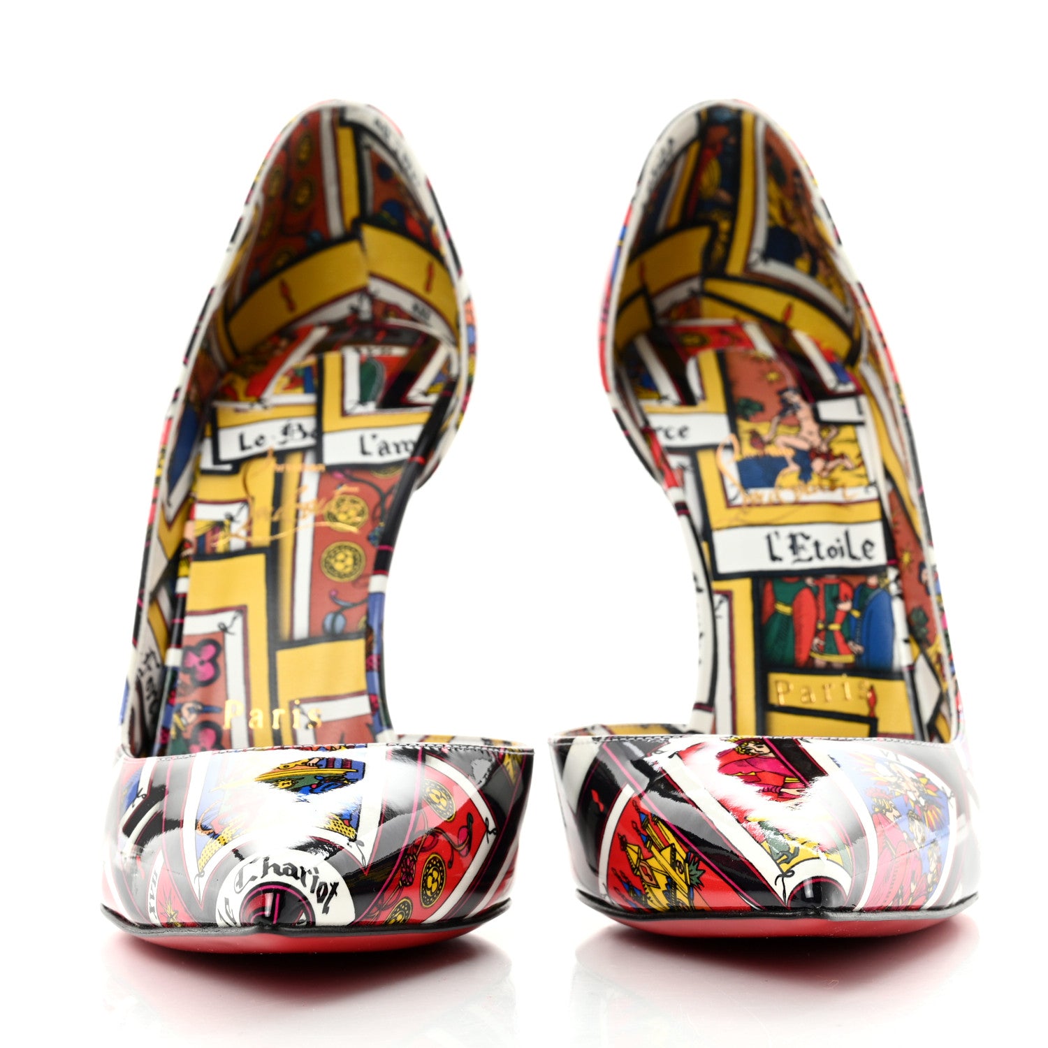 Christian Louboutin Patent Tarot Iriza 100 Pumps 38.5 Multicolor 3 of 7