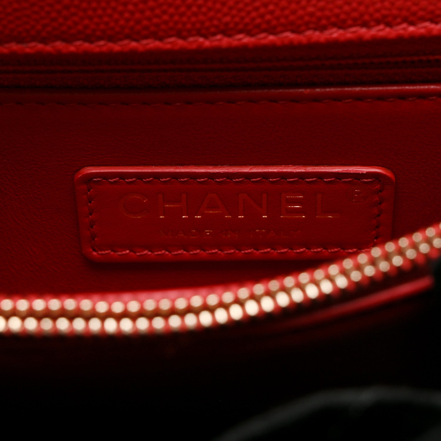 Chanel Caviar Lizard Embossed Quilted Small Coco Handle Flap Red 6 of 10