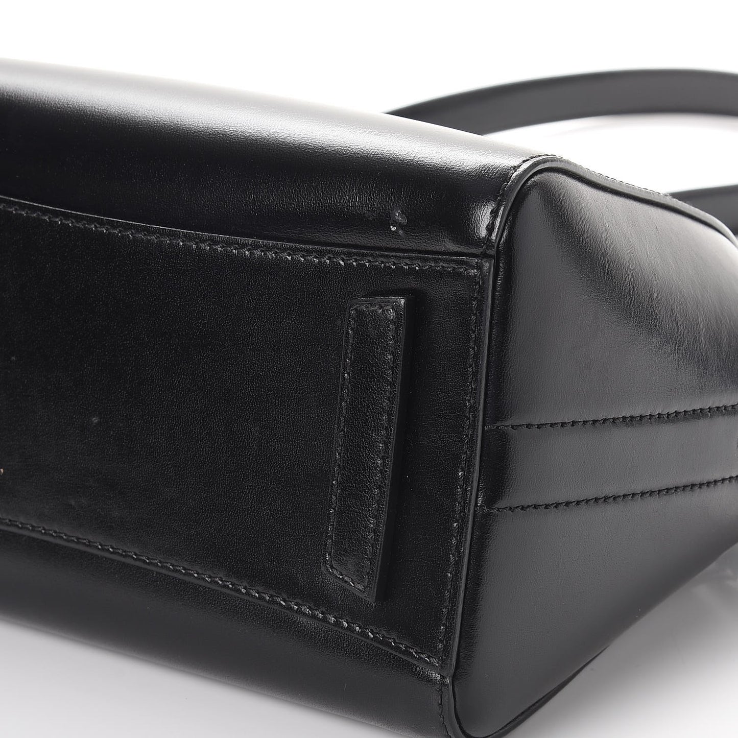 Shiny Lord Calfskin Mini Antigona Black
