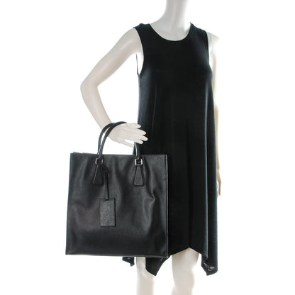 Prada Saffiano Travel Tote Nero Black 2 of 9