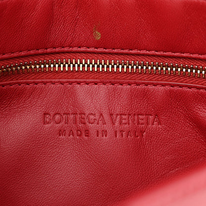 Bottega Veneta Patent Maxi Intrecciato Cassette Crossbody Bag Red 6 of 10