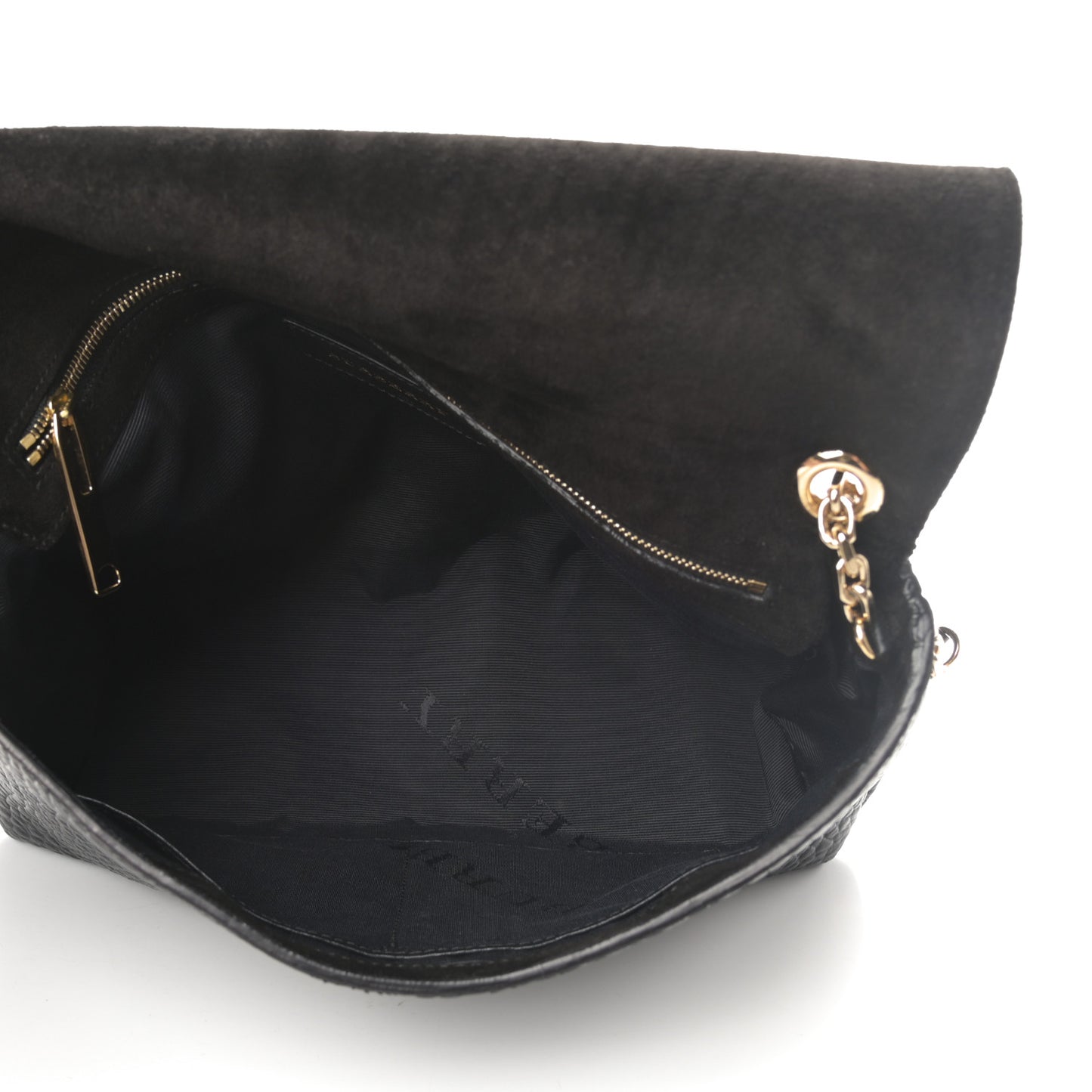 Signature Grain Large Mildenhall Shoulder Bag Black