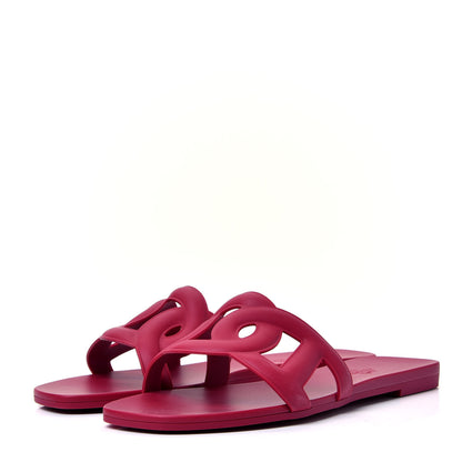 Hermes Rubber Aloha Sandals 38 Rose Baie 4 of 10