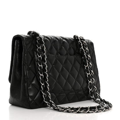 Chanel Lambskin Quilted Jumbo Single Flap Black 2 of 10