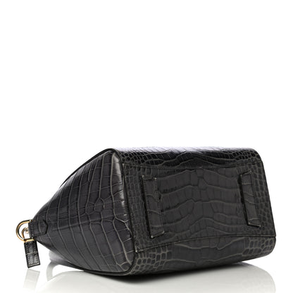 Givenchy Calfskin Crocodile Embossed Small Antigona Storm Grey 4 of 20
