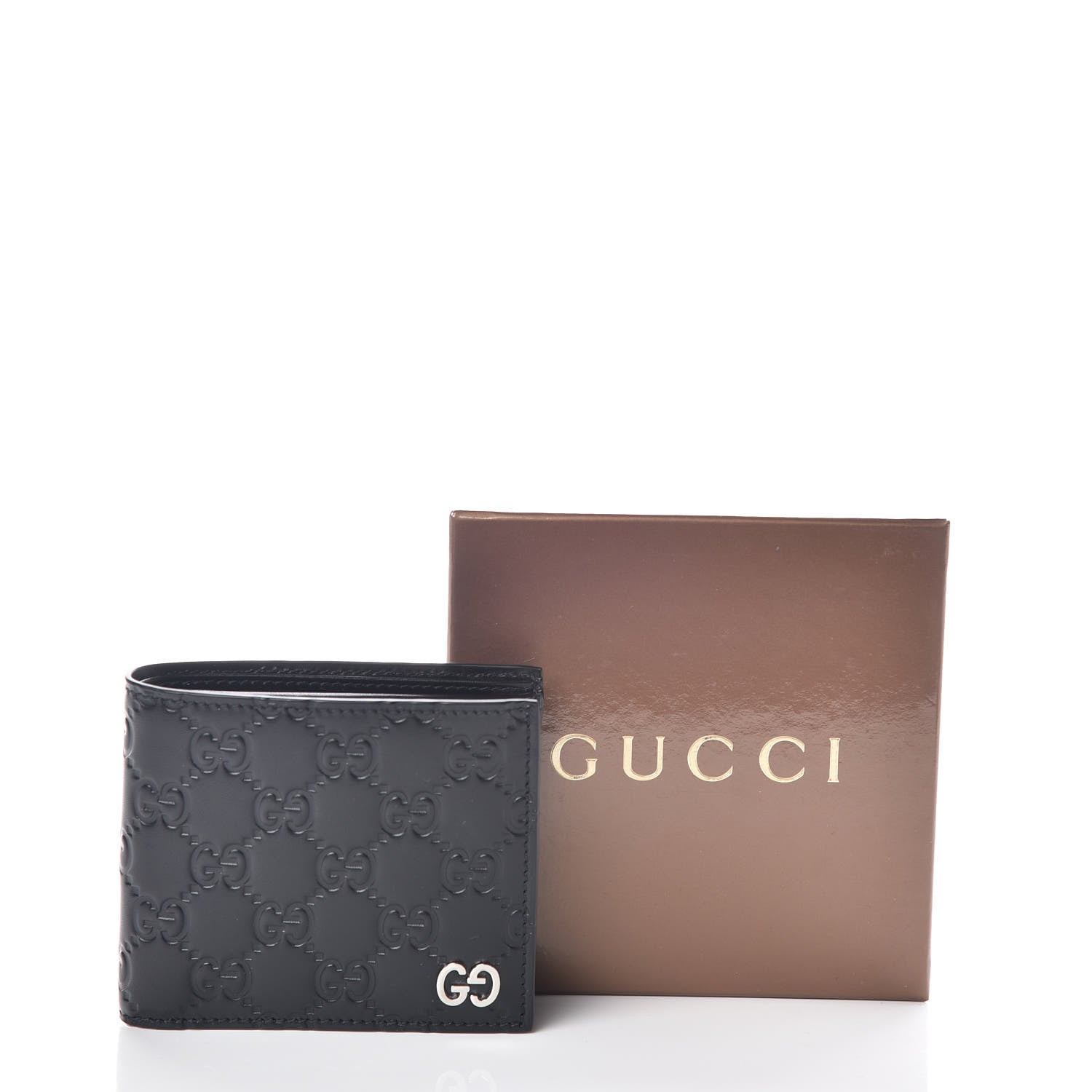 Gucci Guccissima Signature Dorian Bi-Fold Wallet Black 8 of 8