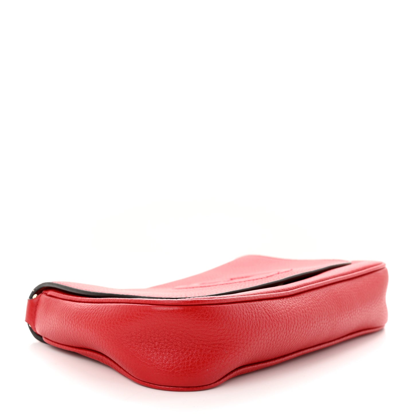 Pebbled Calfskin Medium Soho Flap Crossbody Vibrant Red