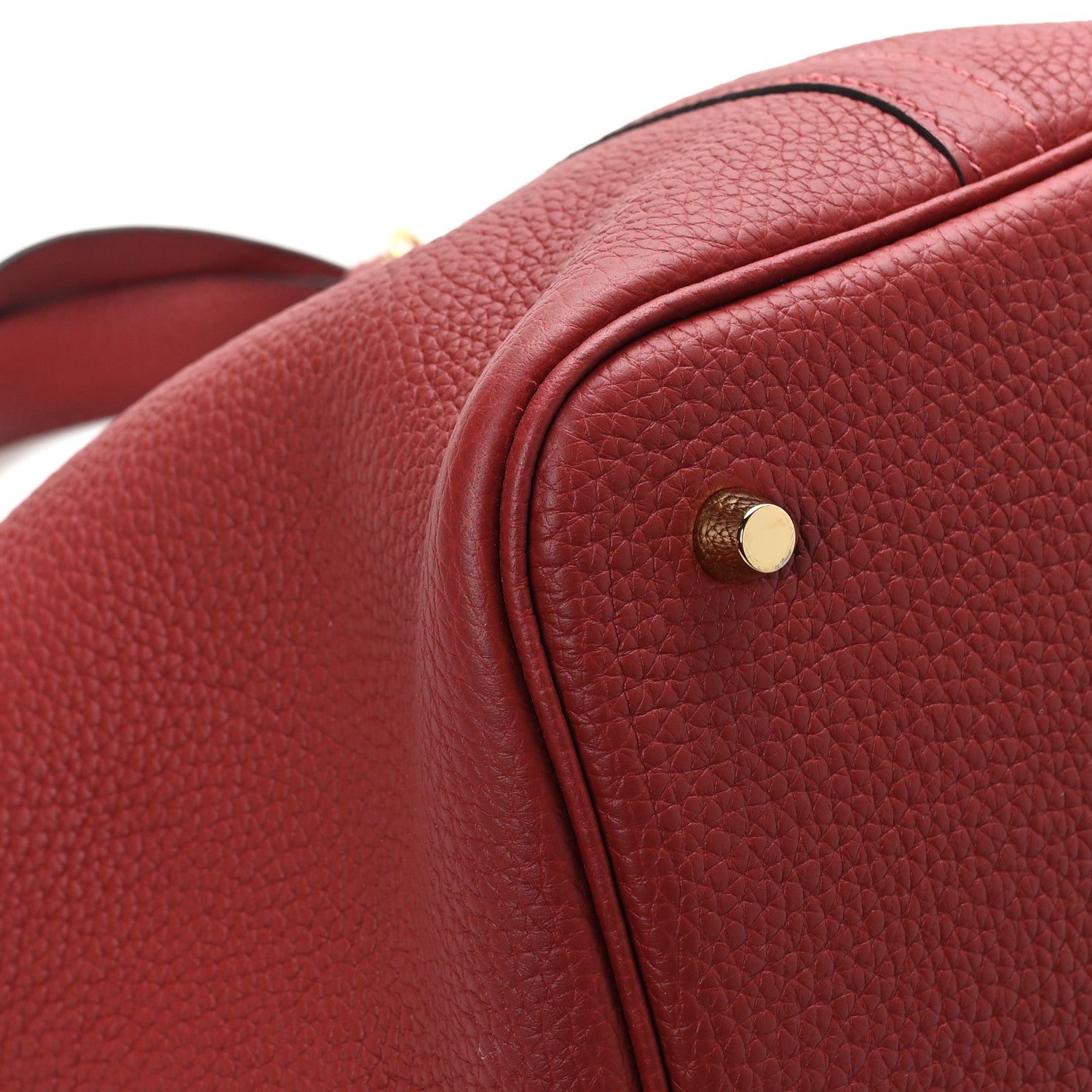 Hermes Taurillon Clemence Picotin Lock 22 MM Rouge H 9 of 12