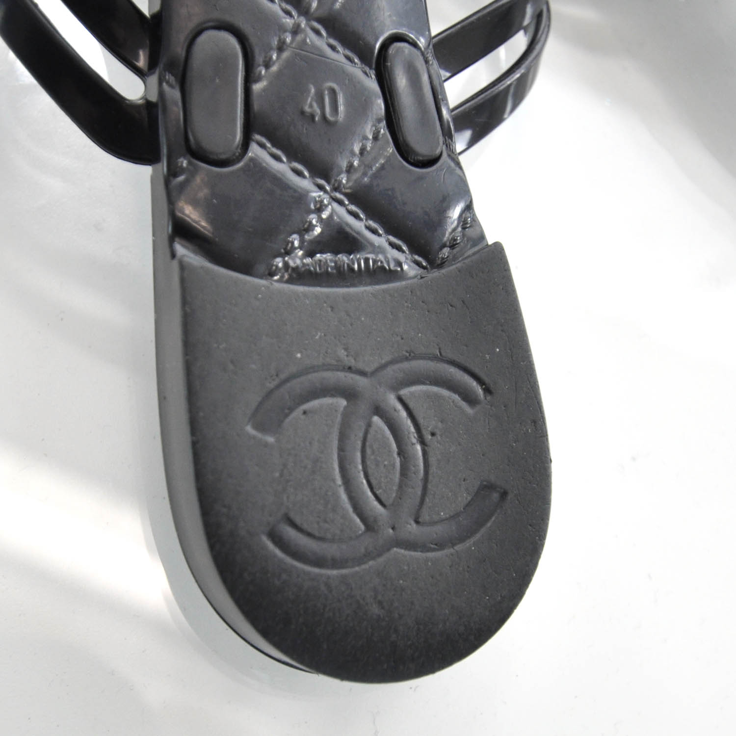 Chanel Jelly Camellia Thong Sandals 40 6 of 6