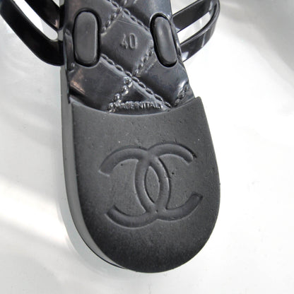 Chanel Jelly Camellia Thong Sandals 40 6 of 6