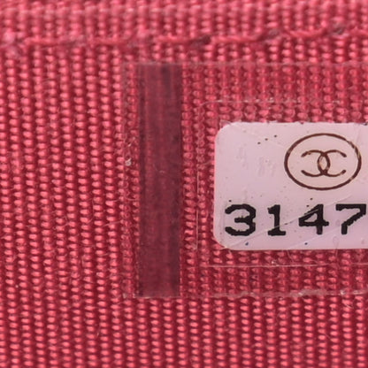Chanel Lambskin Quilted Small Top Handle Vanity Case With Chain Dark Pink 7 of 10