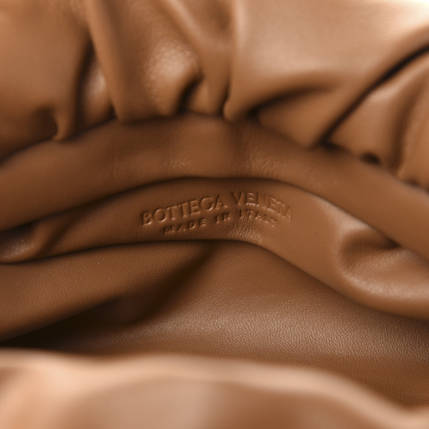 Bottega Veneta Calfskin The Pouch Chain Moutarde 6 of 10