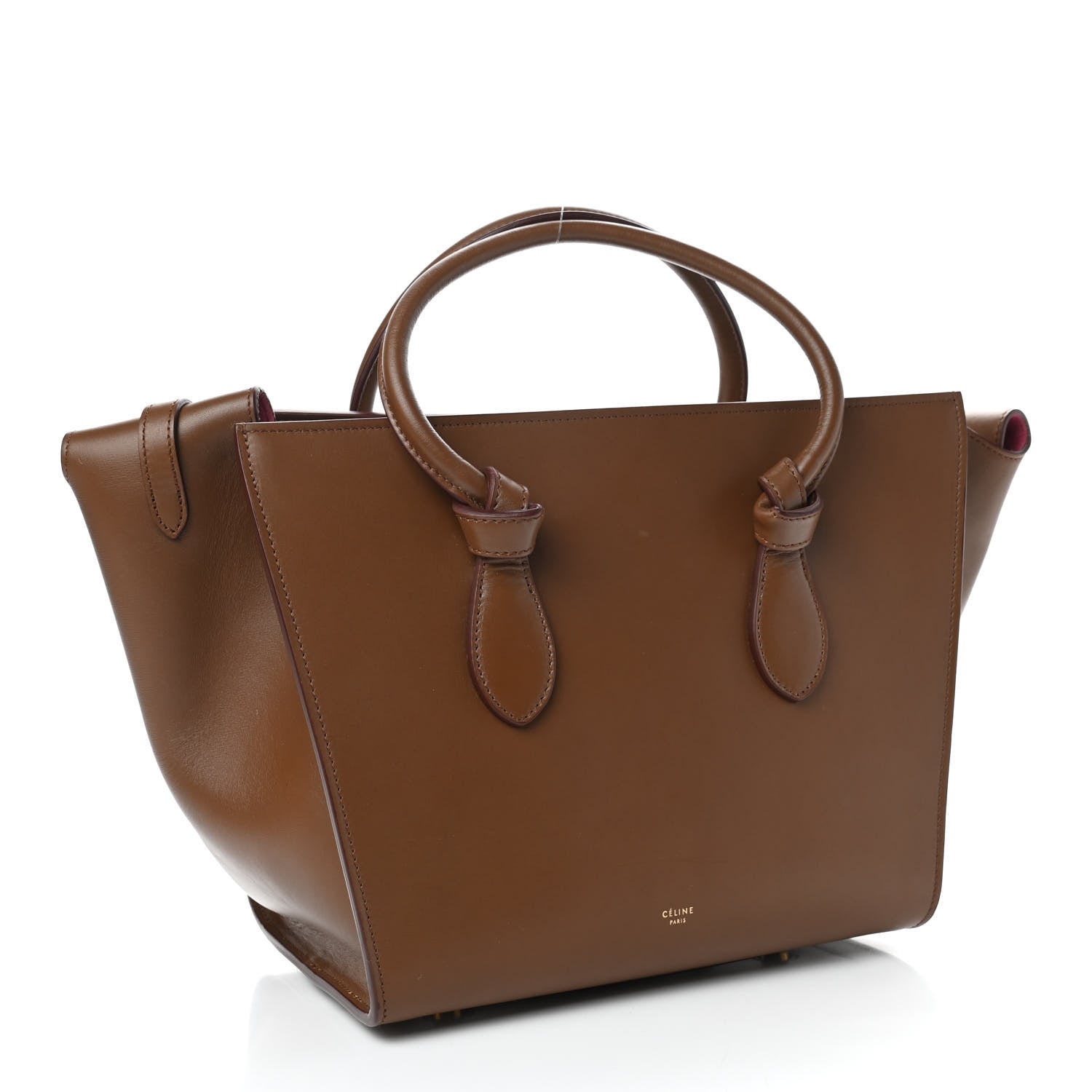 Celine Palmelato Calfskin Mini Tie Knot Tote Camel 3 of 9