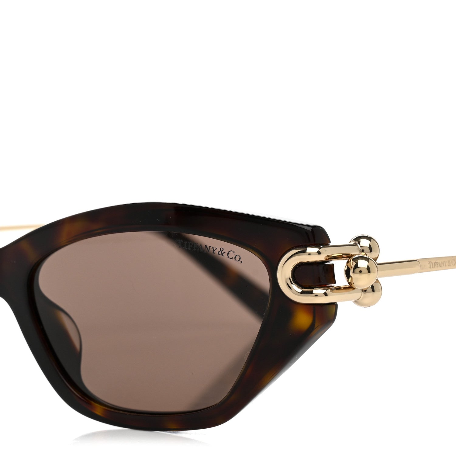 Tiffany Acetate HardWear Cat Eye Sunglasses TF4231U Tortoise Brown 7 of 8