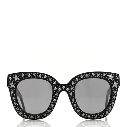 Gucci Acetate Stars Cat Eye Sunglasses GG0116S Black 2 of 9
