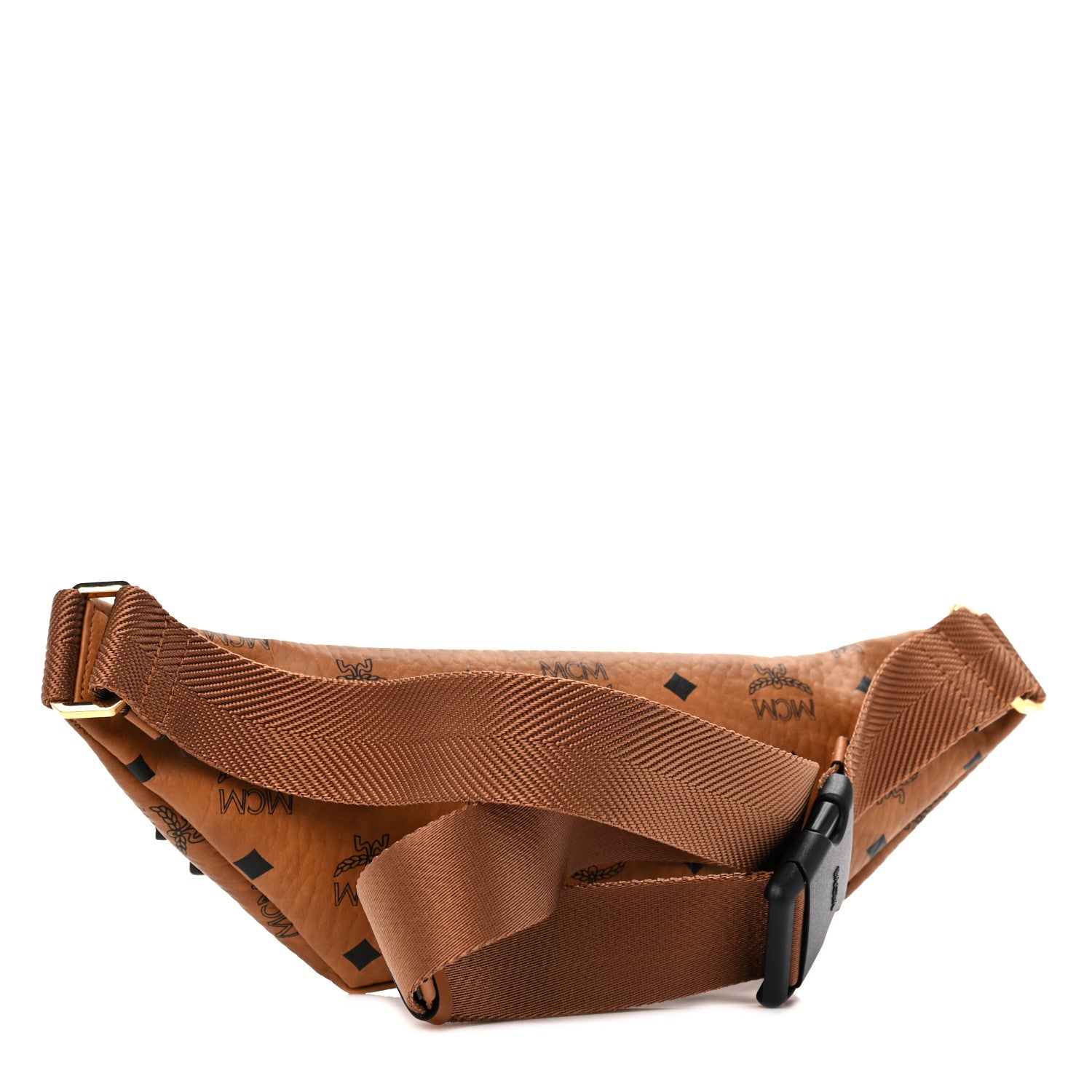 MCM Visetos Small Fusten Belt Bag Cognac 2 of 9