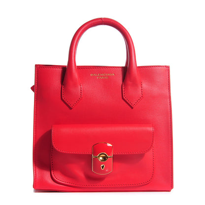 Balenciaga Calfskin Padlock Mini All Afternoon Rouge Cherry 1 of 7
