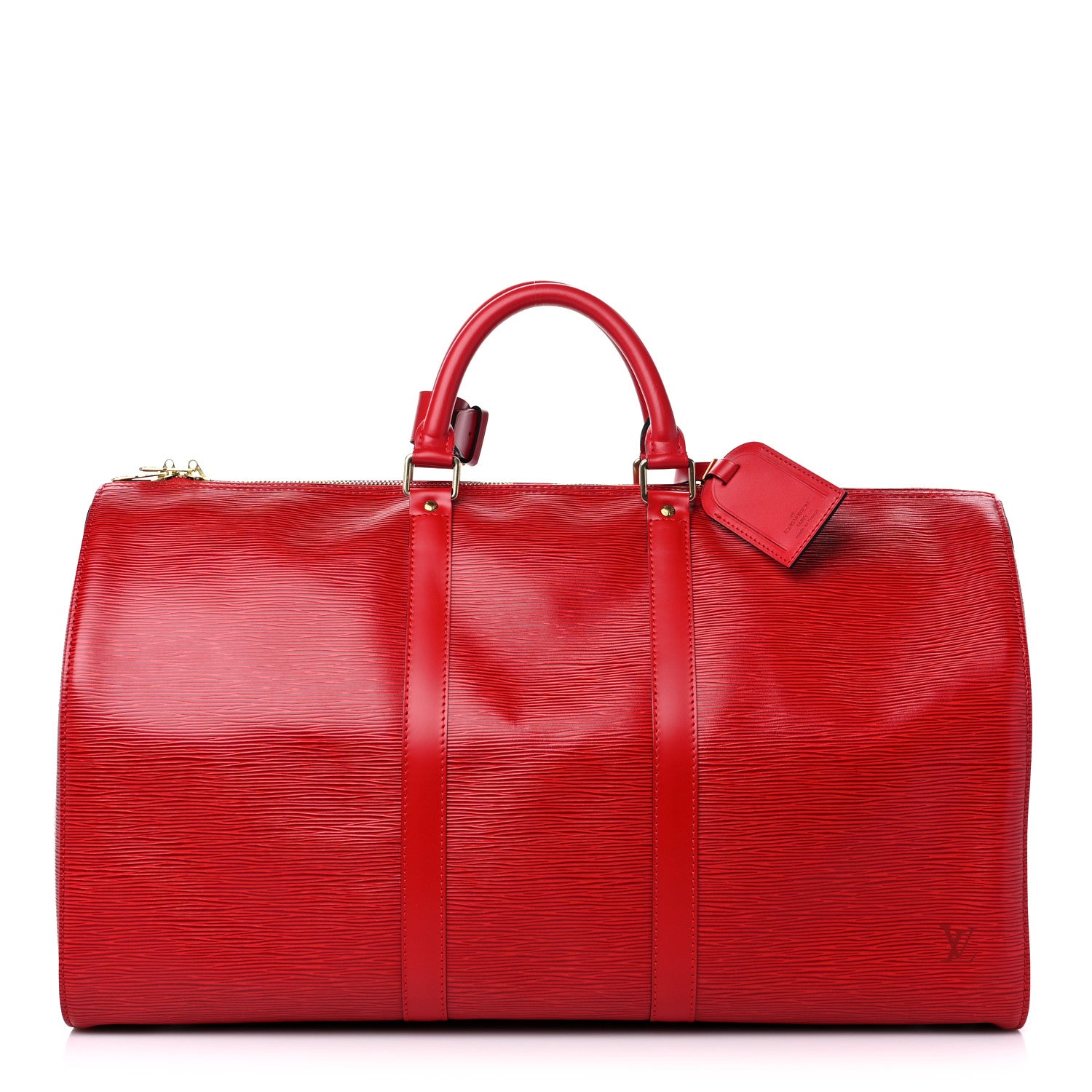 Louis Vuitton Epi Keepall 50 Castillan Red 1 of 9