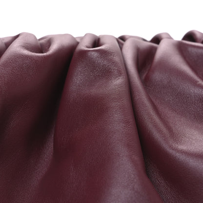 Bottega Veneta Smooth Butter Calf The Pouch Oversized Clutch Bordeaux 9 of 11