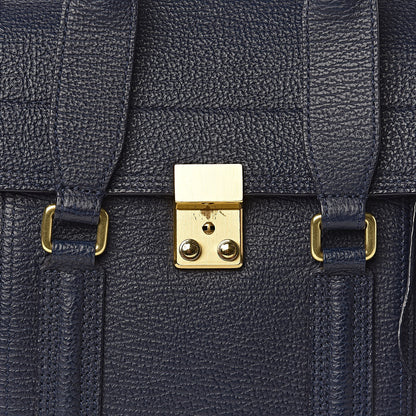 3.1 Phillip Lim 3.1 Textured Calfskin Medium Pashli Satchel Ink 16 of 16