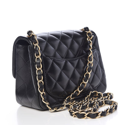Chanel Lambskin Quilted Mini Square Flap Black 3 of 12