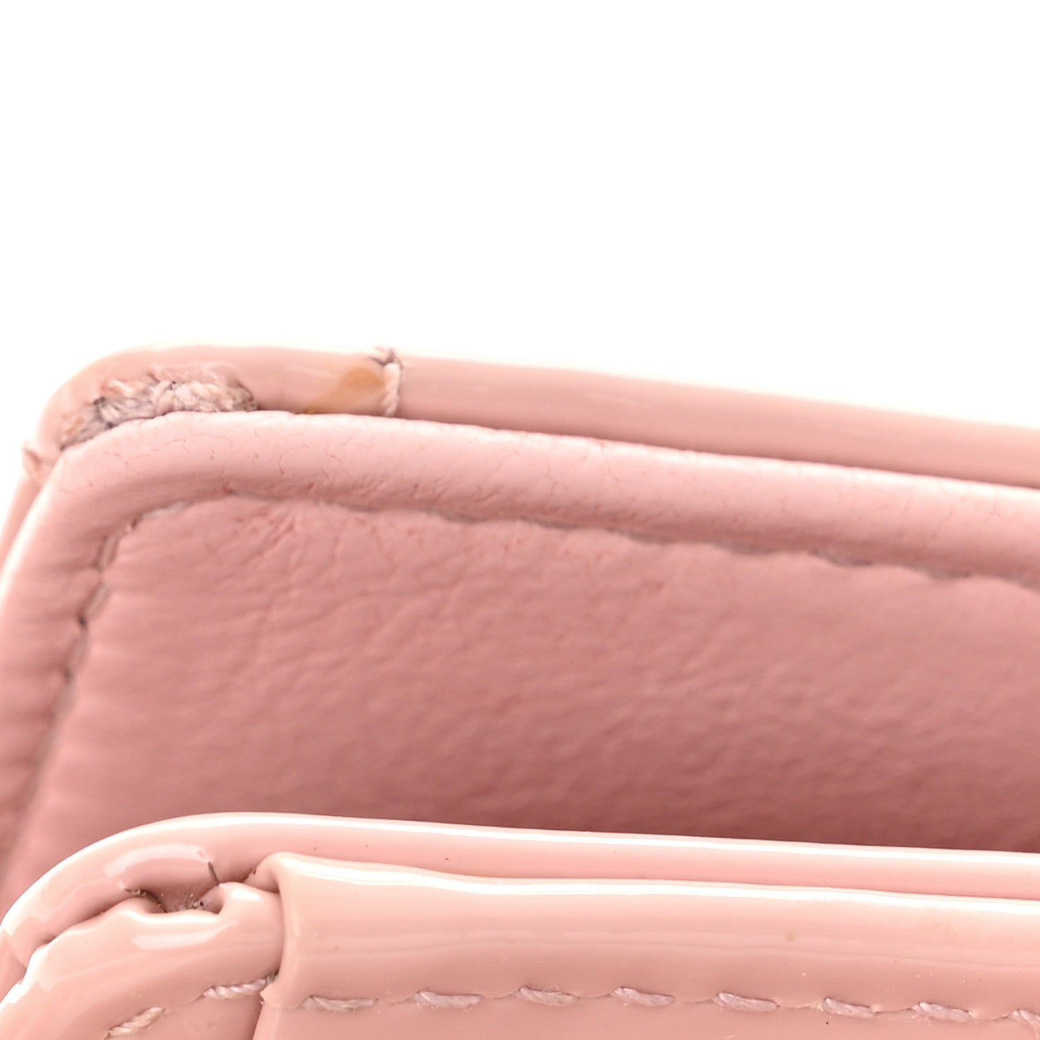 Christian Dior Patent Cannage Lady Dior Chain Wallet Rose Clair 11 of 16