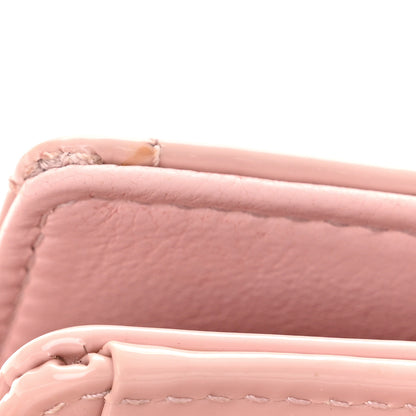 Christian Dior Patent Cannage Lady Dior Chain Wallet Rose Clair 11 of 16