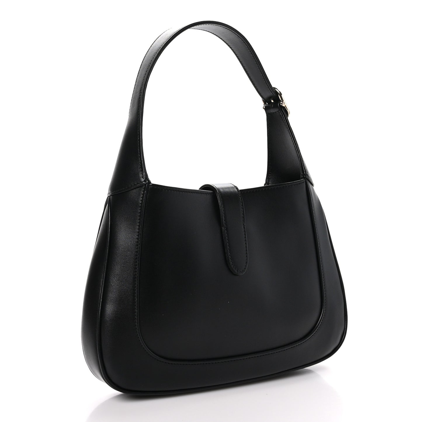 Calfskin Small Jackie Shoulder Bag Black