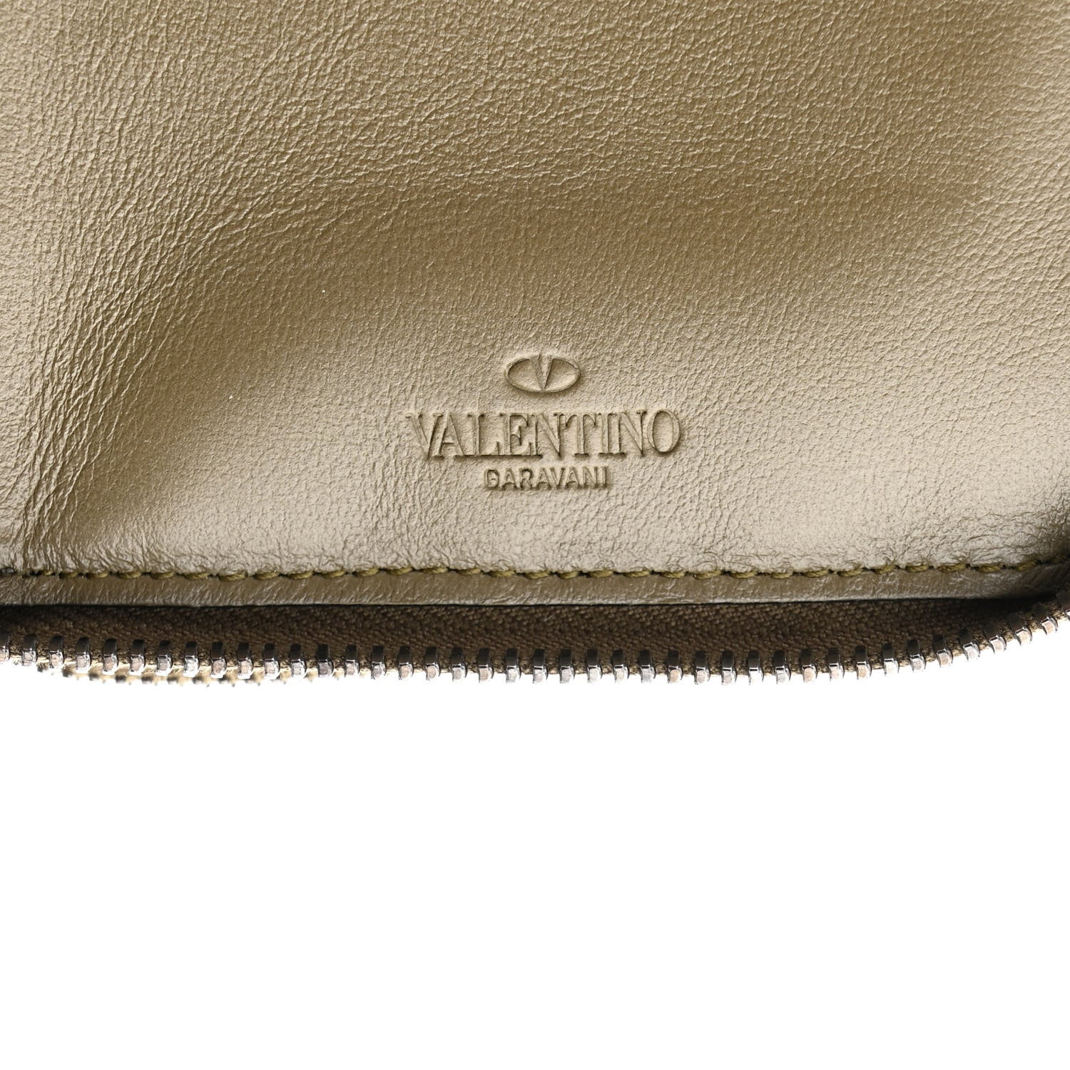 Valentino Garavani Nappa Canvas Camouflage Rockstud Top Handle Travel Wallet Multicolor 7 of 11