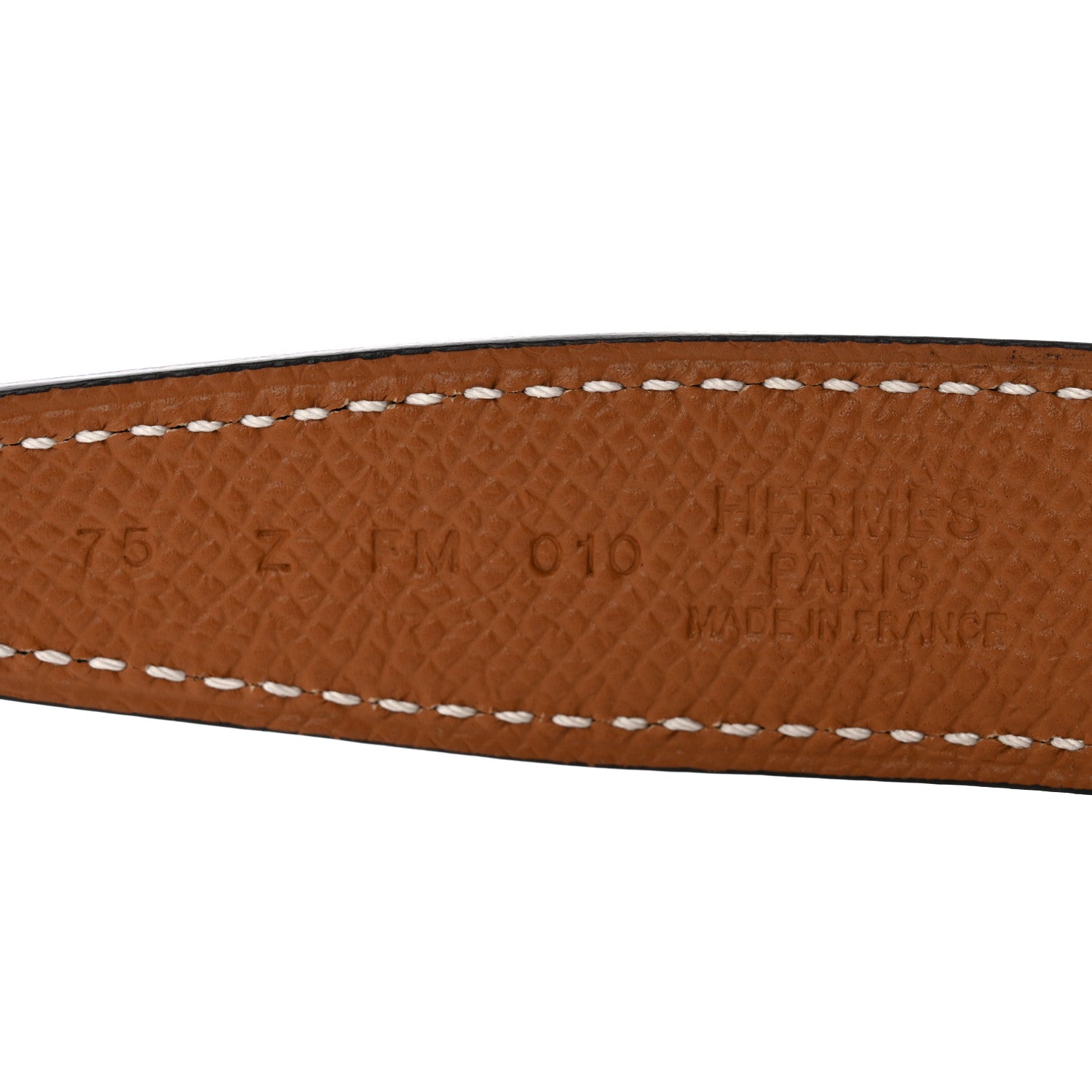 Hermes Swift Epsom 24mm Belt Strap 75 30 Black Gold 3 of 5