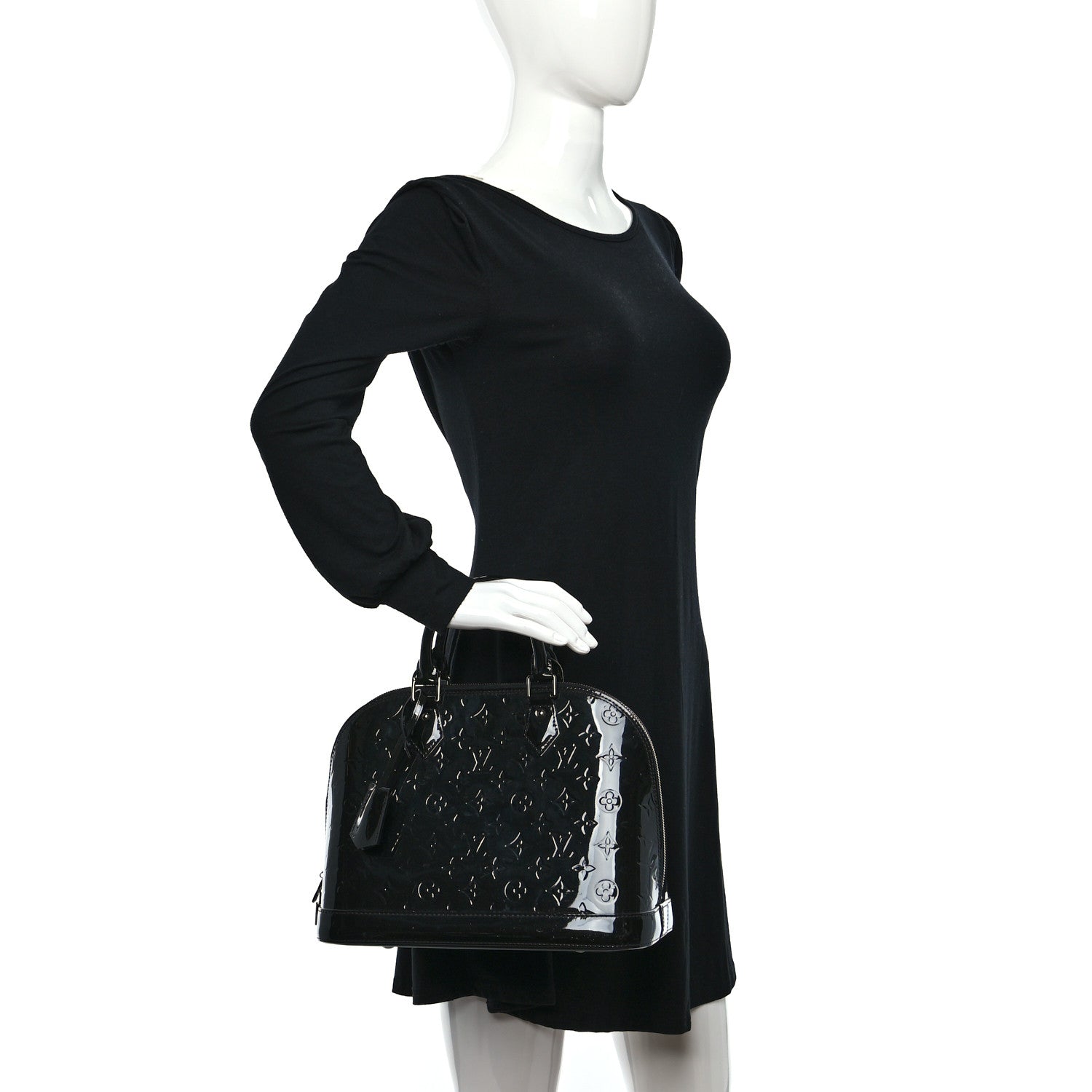 Louis Vuitton Vernis Alma PM Noir Magnetique 2 of 8