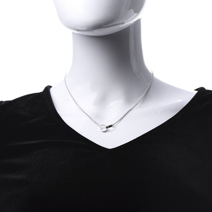Cartier 18K White Gold Interlocking LOVE Necklace 2 of 6