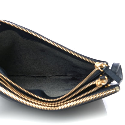 Celine Goatskin Large Trio Crossbody Bag Dark Blue 5 of 20