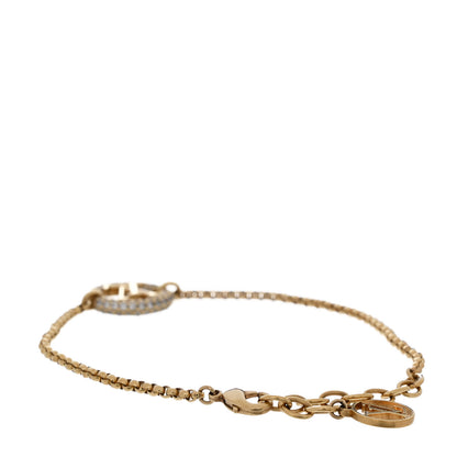 Louis Vuitton Metal Crystal Louise By Night Bracelet Gold 3 of 4