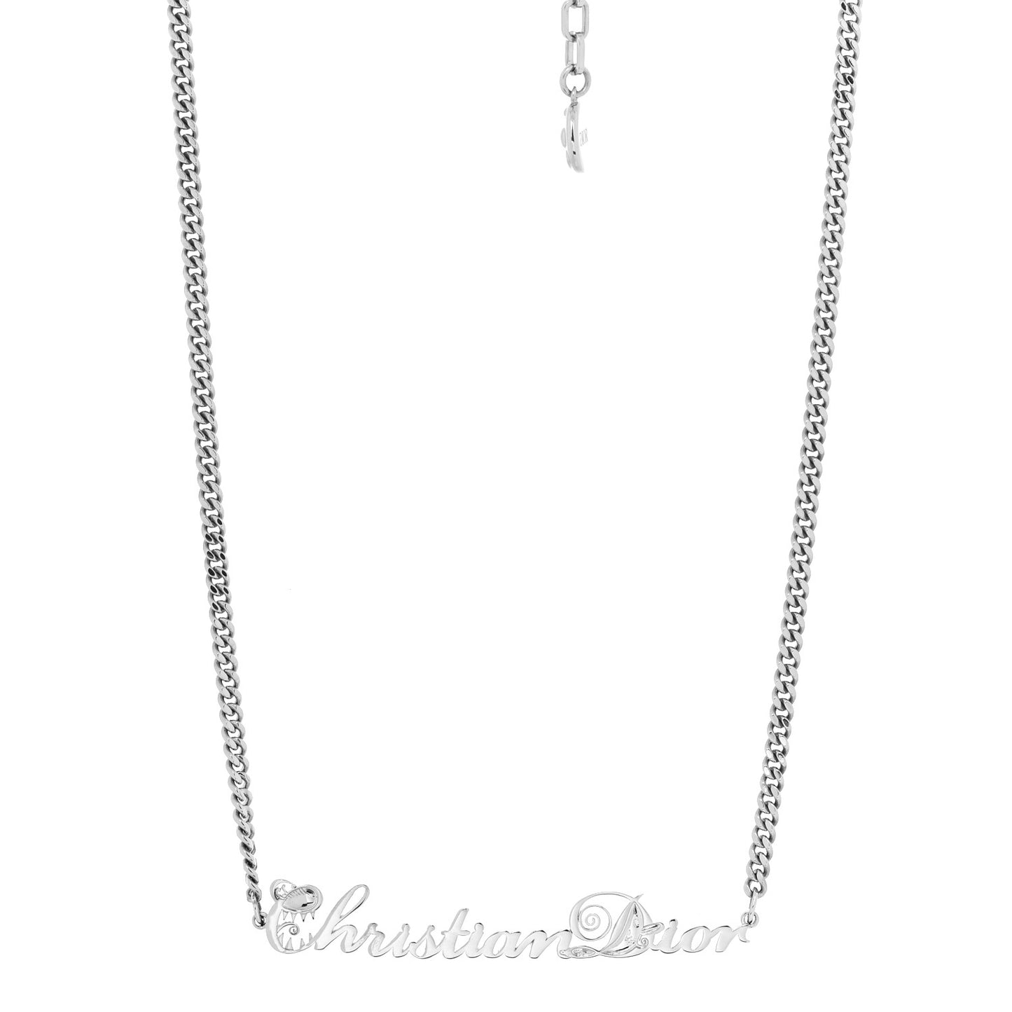 X KENNY SCHARF Logo Necklace Palladium