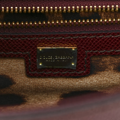 Dolce & Gabbana Dauphine Large Miss Sicily Satchel Burgundy 6 of 12