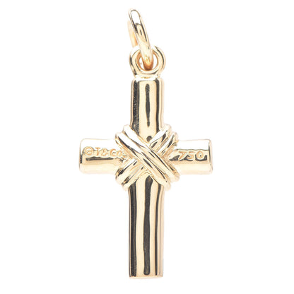 Tiffany 18K Yellow Gold Cross Charm 3 of 4