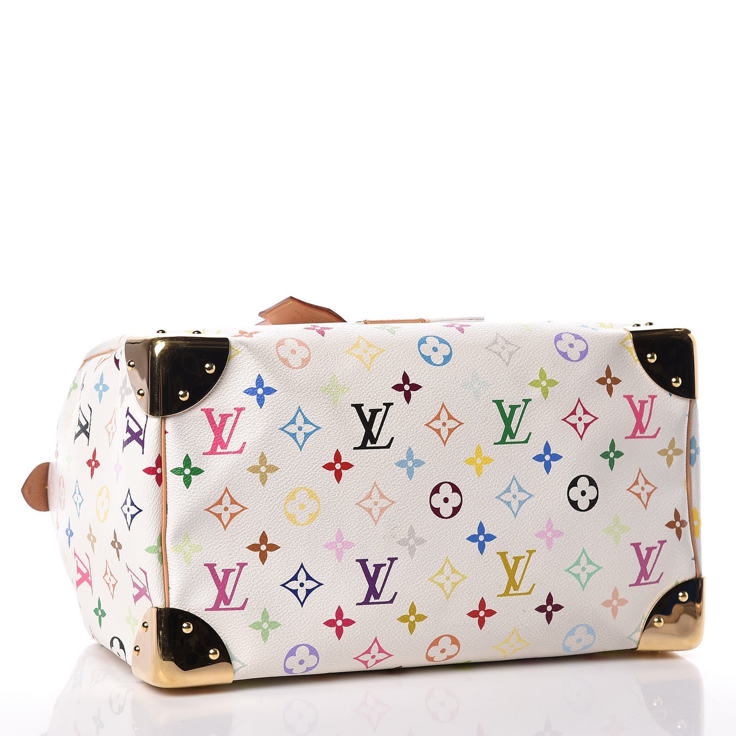Louis Vuitton Monogram Multicolor Speedy 30 White 4 of 9