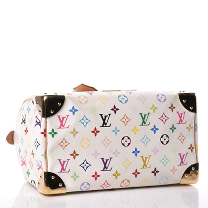 Louis Vuitton Monogram Multicolor Speedy 30 White 4 of 9