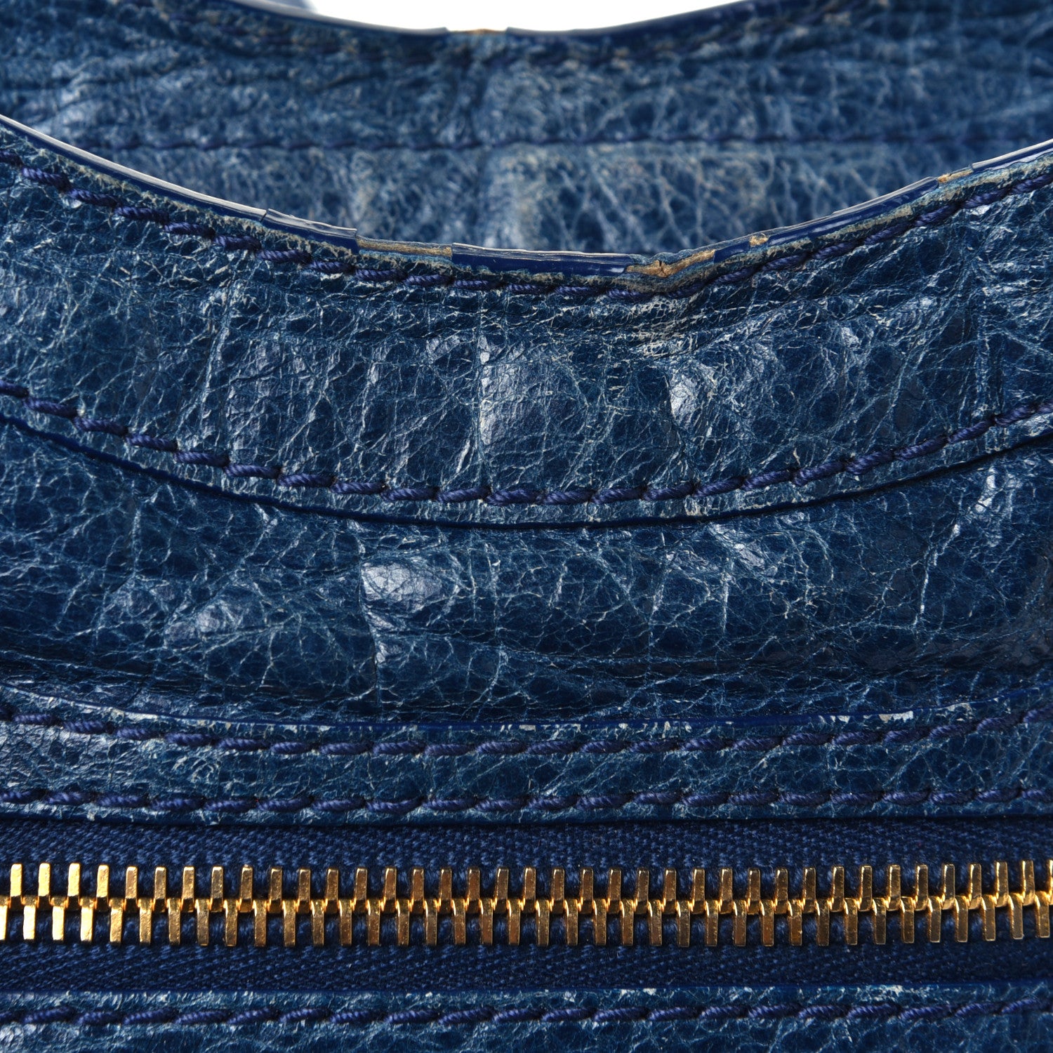 Balenciaga Agneau Giant 12 Gold Hardware Mini City Bleu Mineral 7 of 7