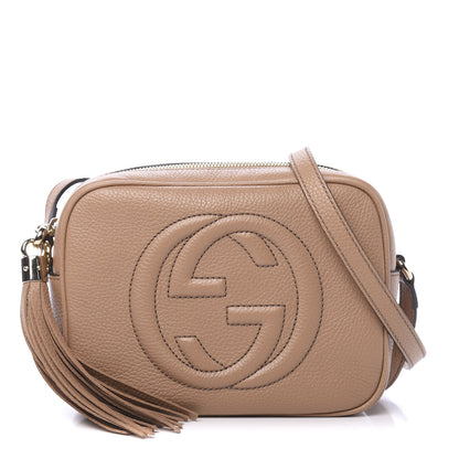 Gucci Pebbled Calfskin Small Soho Disco Bag Camelia 1 of 11