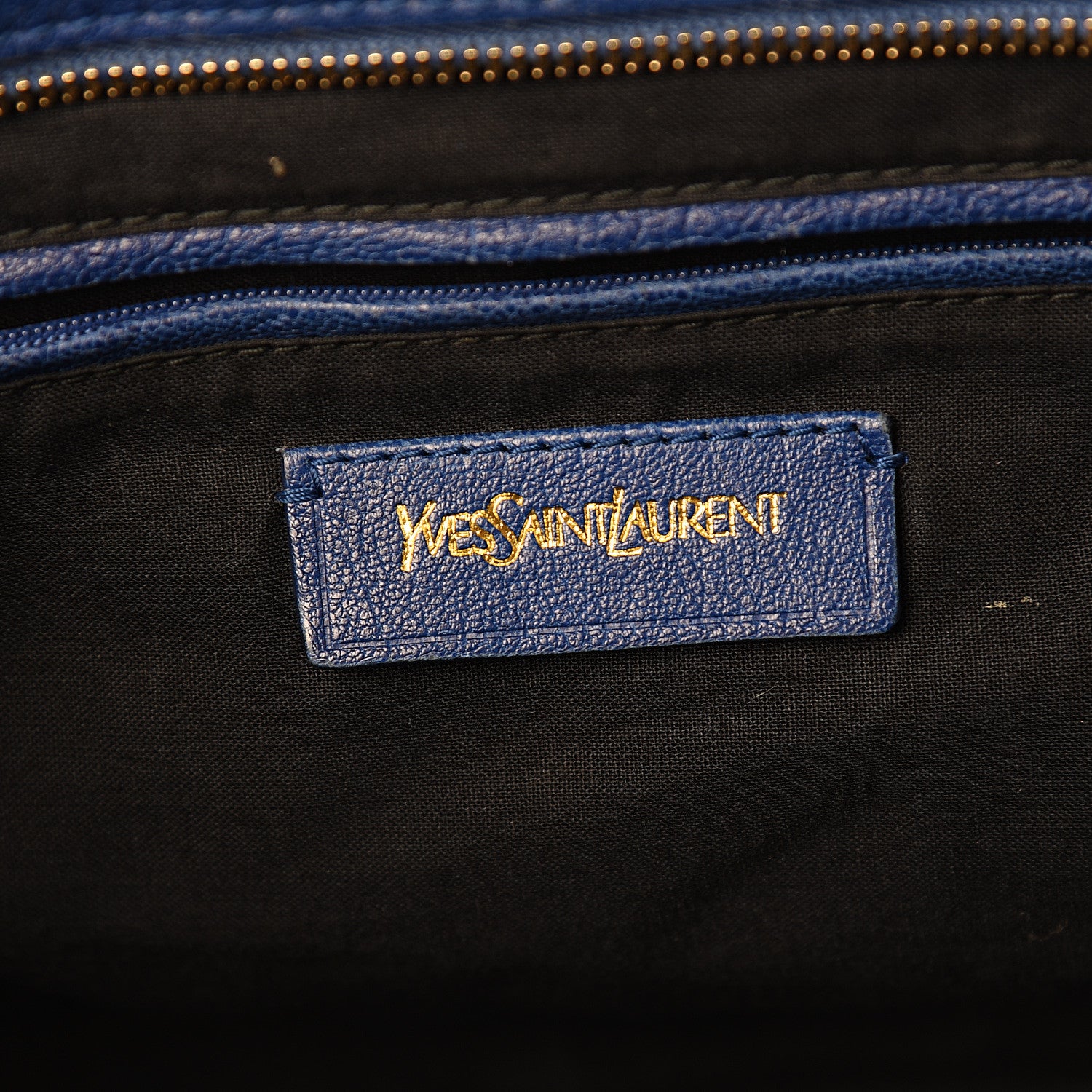 Saint Laurent Sheepskin Medium Cabas ChYc Blue 5 of 13